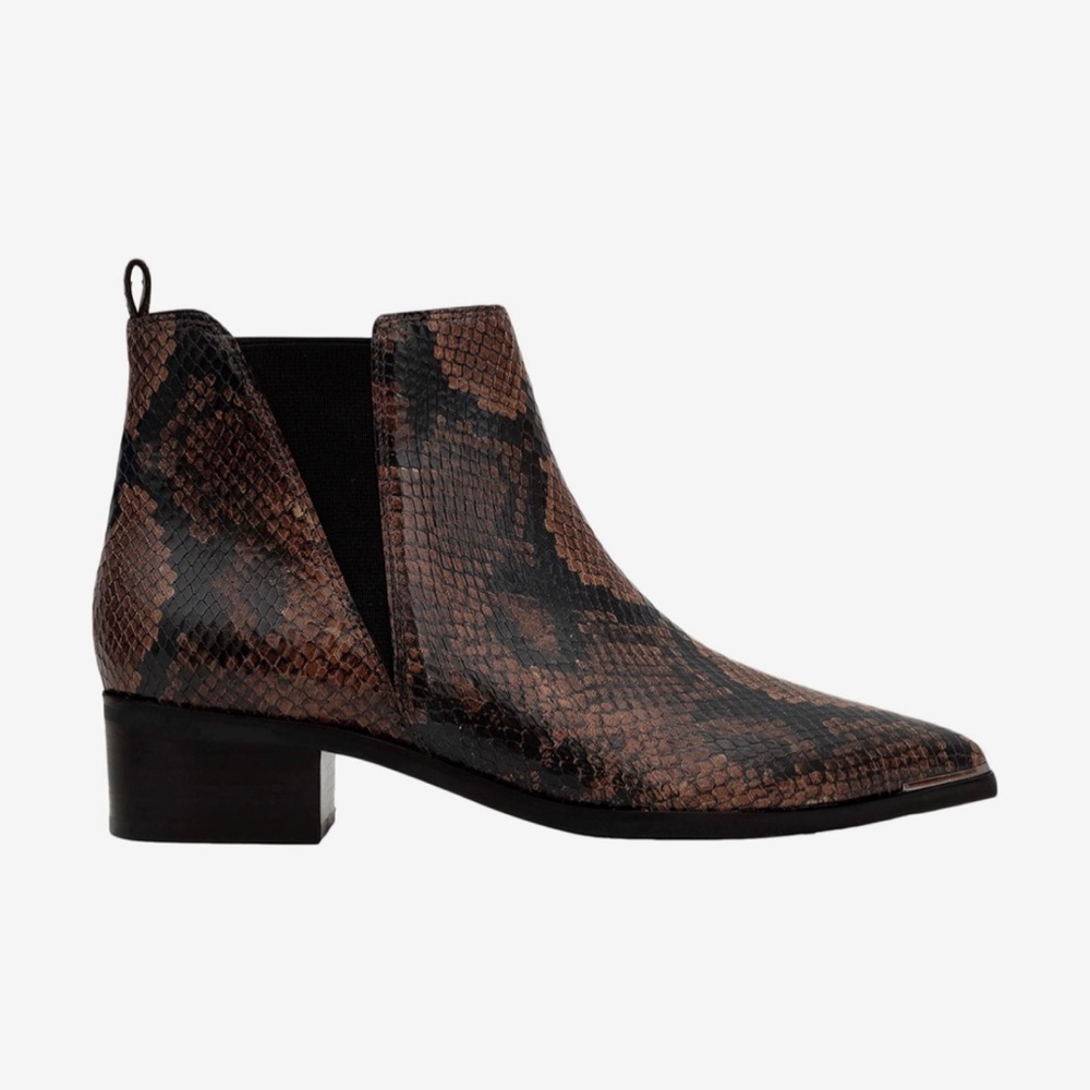 Marc Fischer LTD Chelsea Snakeskin Boot Size 5.5